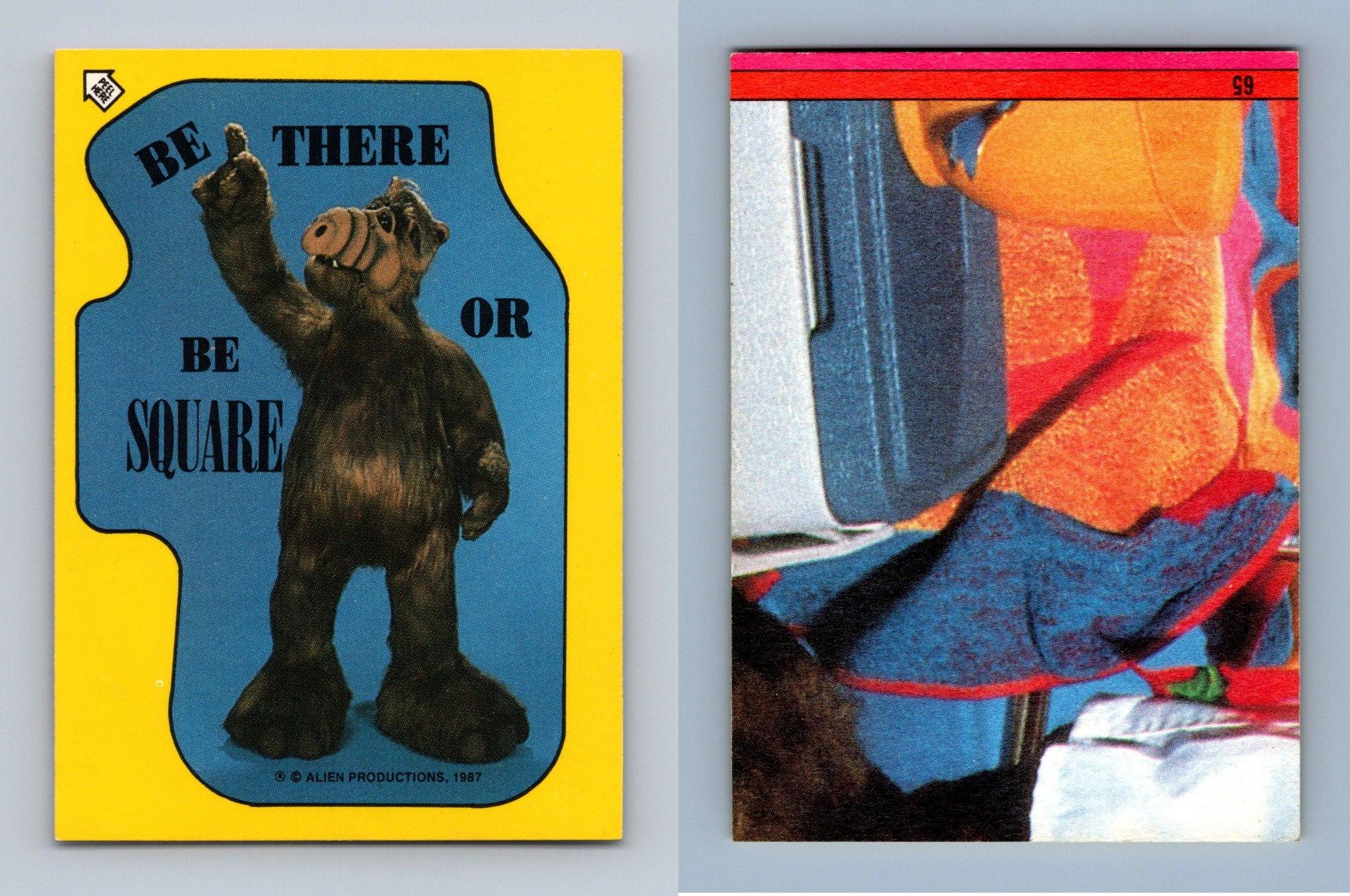 Red Puzzle Back #65 Alf 1987 Topps Small Trading Card / Sticker
