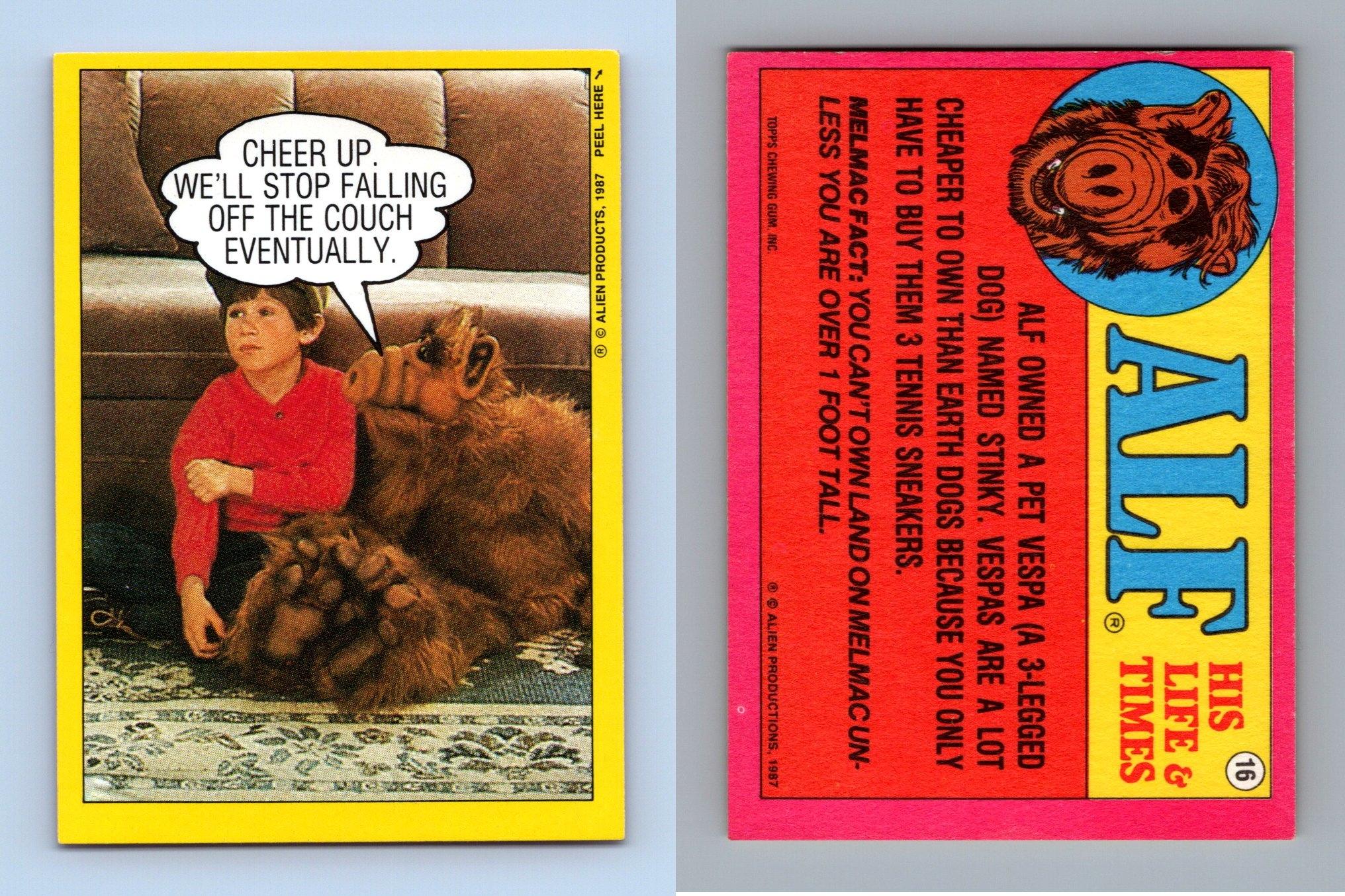 Cheer Up #16 Alf 1987 Topps Small Trading Card / Sticker